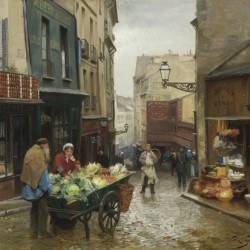 Market on the Rue Mouffetard, Paris